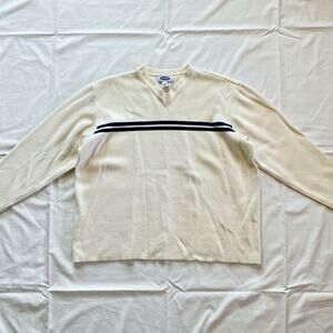 Old Navy Vintage Y2k Beige Striped Sweatshirt Womens XLarge